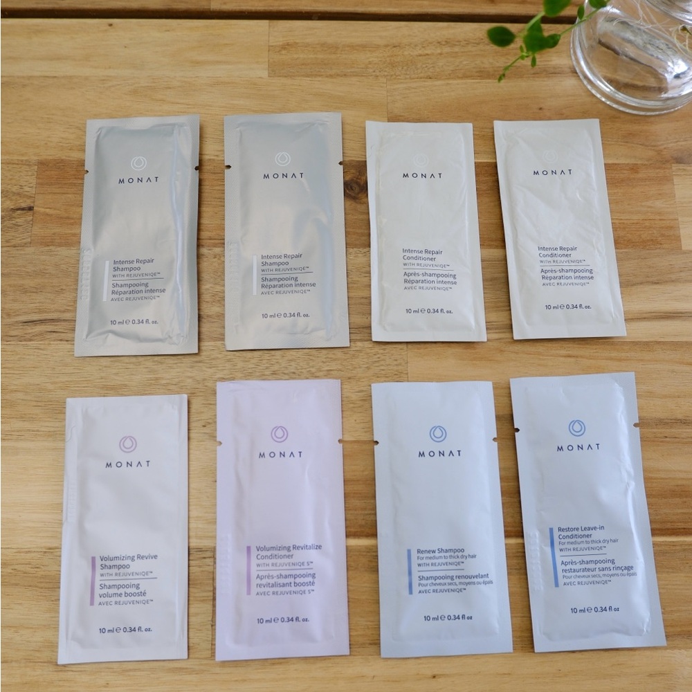 8 Monat shampoo & conditioner samples